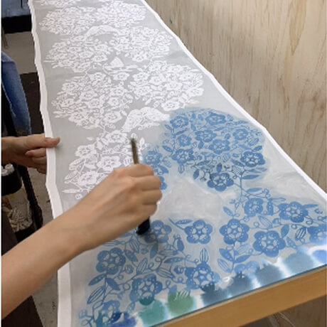 手ぬぐいの色差し